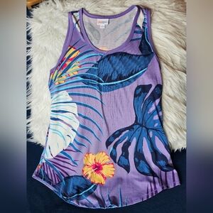 Floral Purple LuLaRoe Tank Top